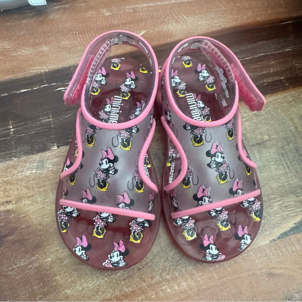 Mini Melissa Pink Minnie Mouse Sandals